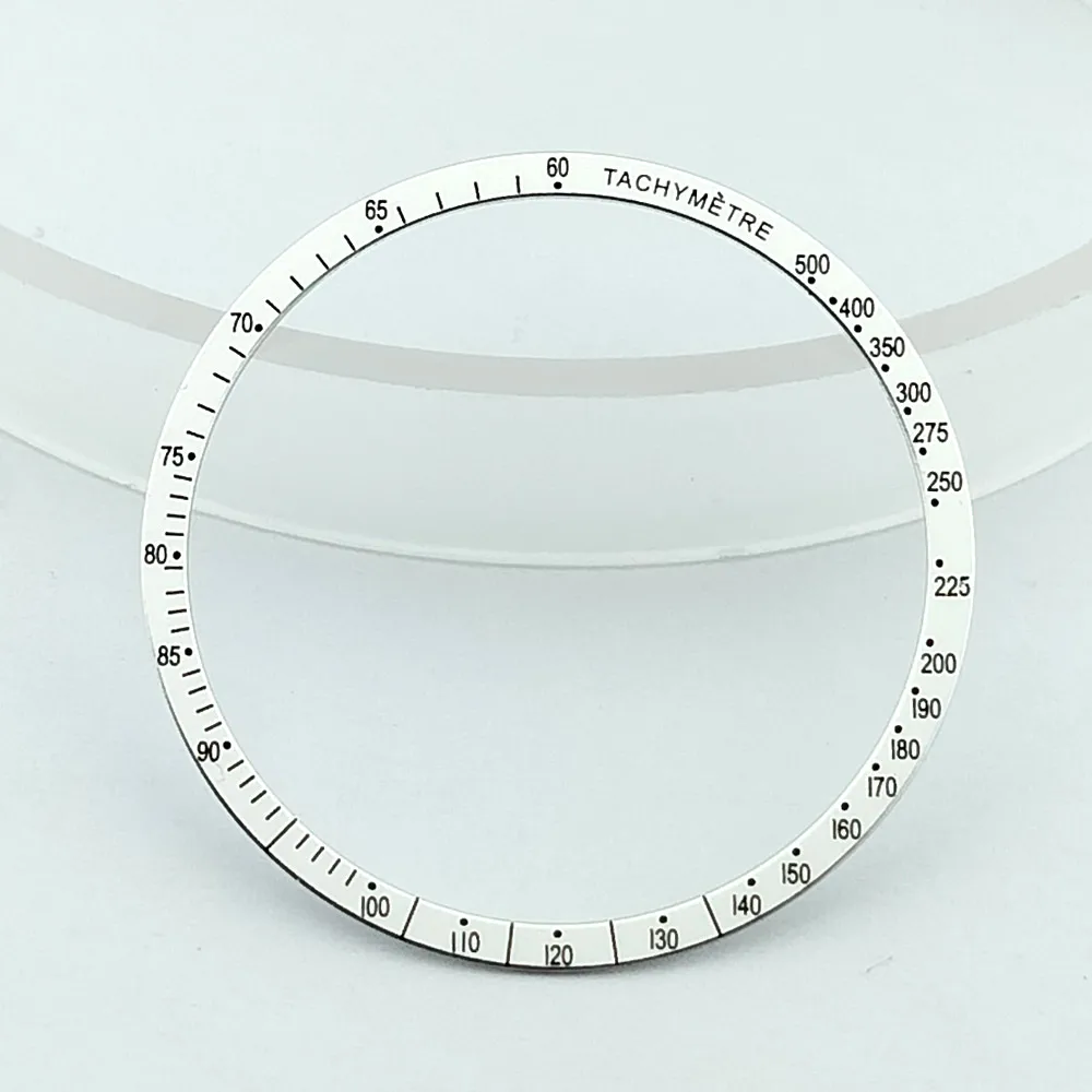Flache Aluminium-Lünette, Außendurchmesser 34,2 mm, Innendurchmesser 38,5 mm, Uhrenlünette, Ersatzteile für Uhren – Detail 5