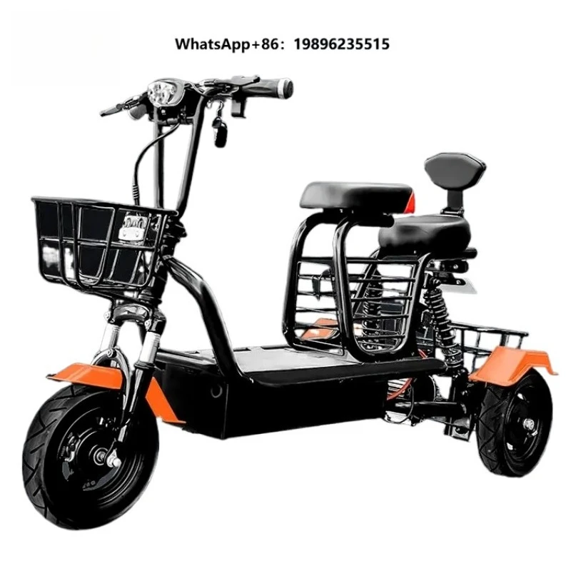 Electric Bike Tricycle 3 Wheel Electric Tricycle With Vegetable Basket Electric Tricycle for Adults