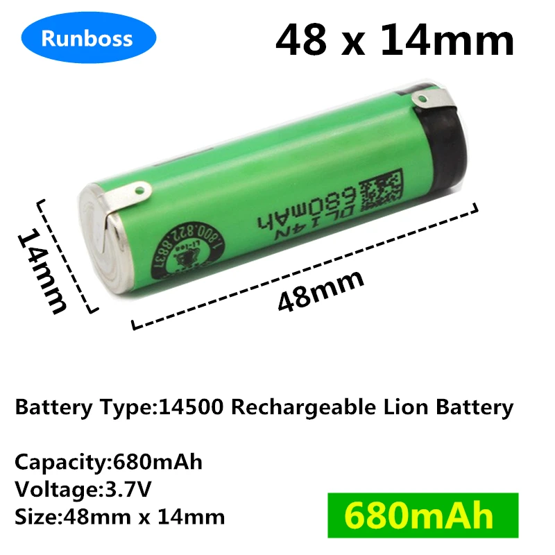 3.7V 680mAh Li-ion Battery for Philips HQ7340 HQ7360 HQ7380 HQ7390 HQ7120 HQ7140 HQ7160 HQ7240 HQ7260 HQ7290 Electric Shaver