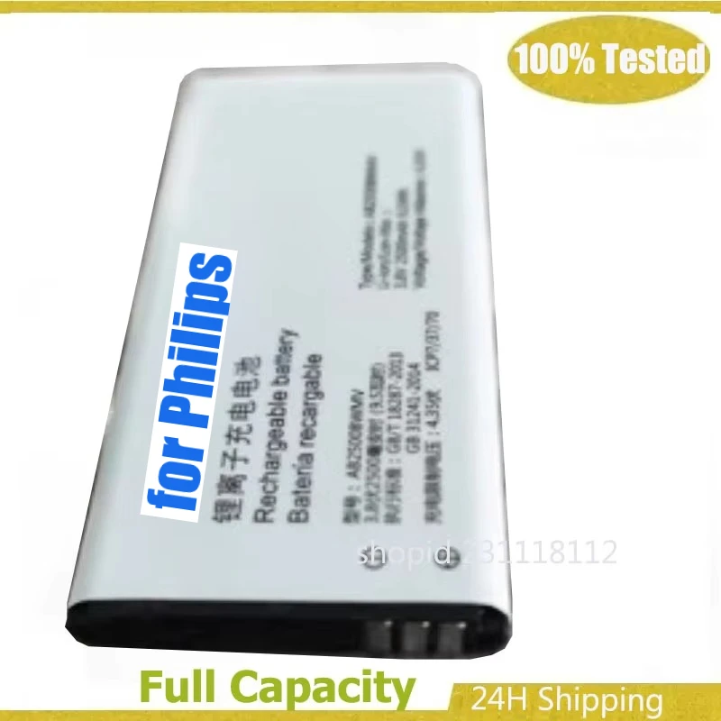 Battery for Xenium E2317 Cellphone, AB2500BWMV Original Battery for Philips CTE2317 Mobile Batteries
