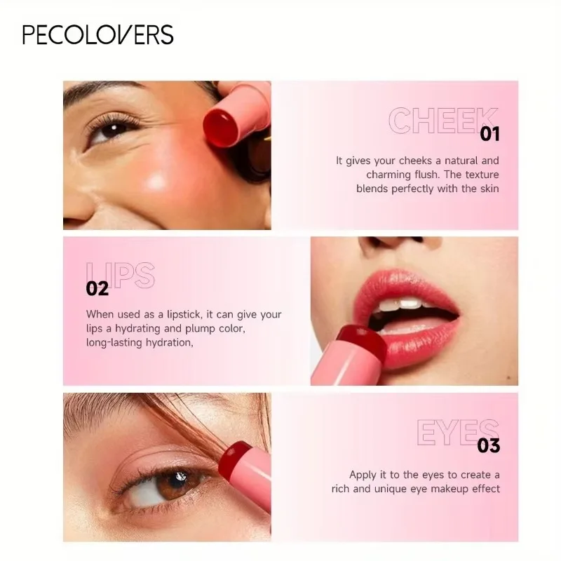 Bâton de fard à joues 3 en 1, monochrome, hydratant longue durée, imperméable, Contour des joues du visage, maquillage de beauté