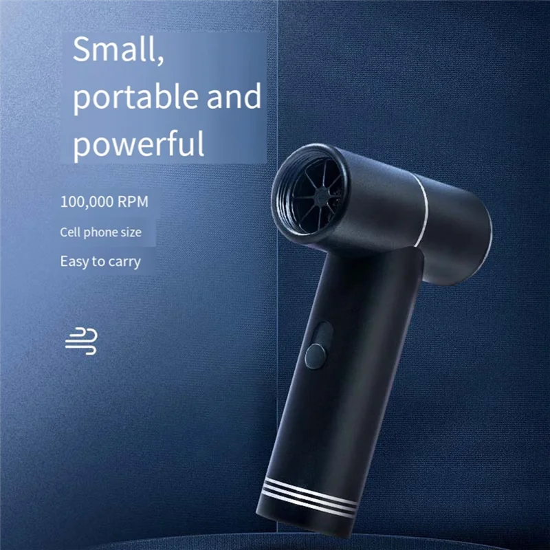 B86B-Turbo Jet Fan 100000 RPM Mini Electric Duster Portable Multifunctional Outdoor Turbo Fan For Computer Keyboard Home Car