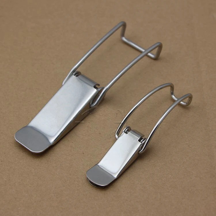 

304 Stainless Steel Long Hook Buckle Spring Lock Incubator Bucket Luggage Accessories For Lid Clamp Quick Release