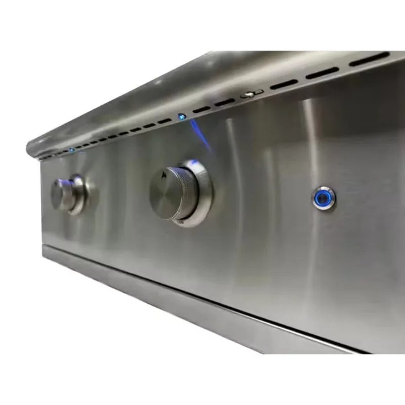 Commercial Electric Gas Griddle Station 304 Stainless Steel Large Iron Hotplate Griddle for BBQ Grills view 3