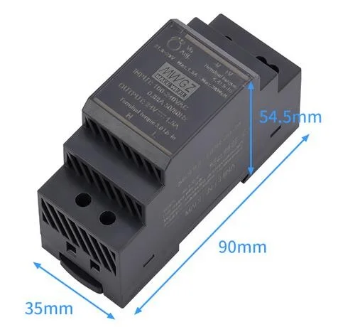 HDR-15 15W AC 100-240V TO DC 5V 12V 24V 48V Ultra Slim DIN Rail Power Supply HDR-15-5 HDR-15-12 HDR-15-24