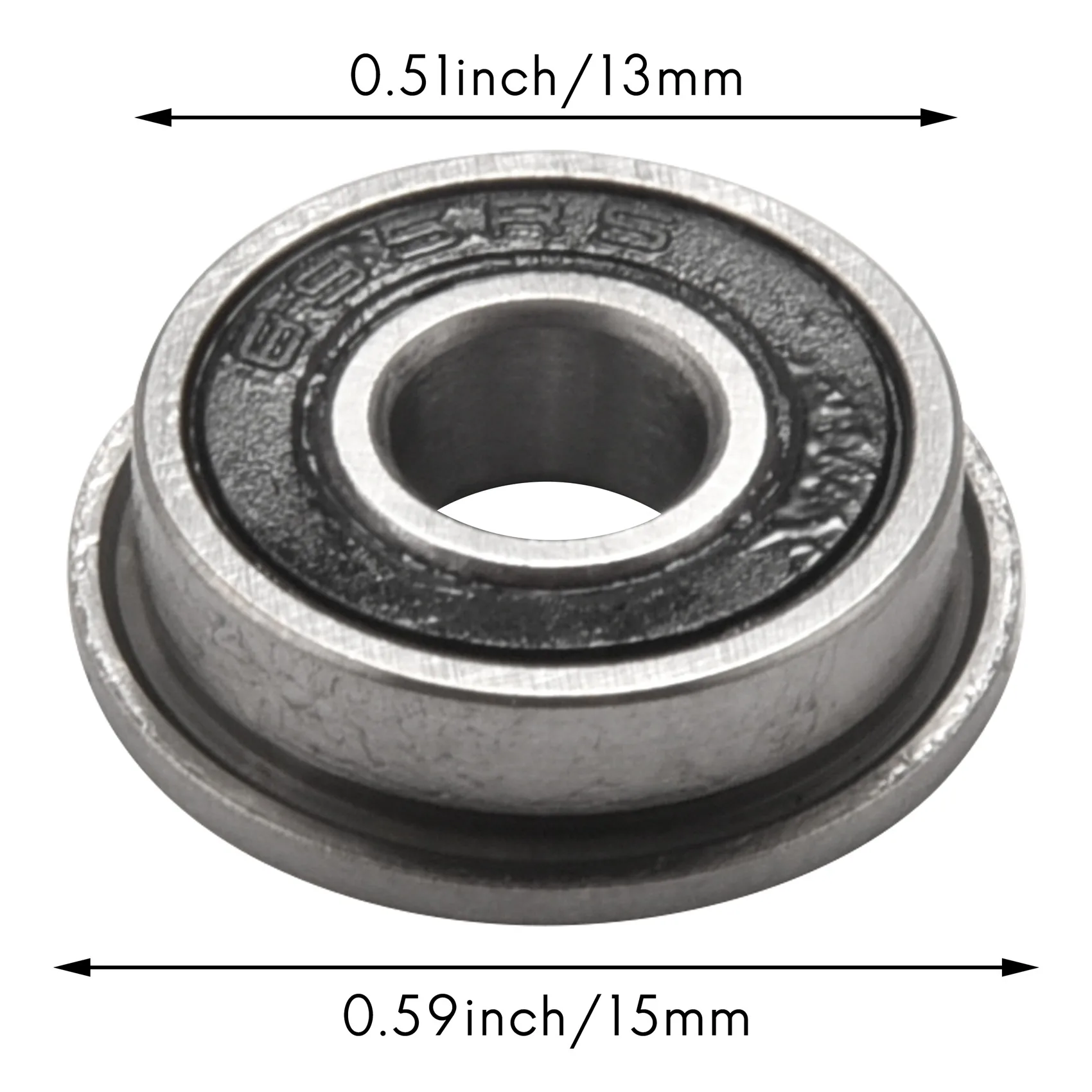 10Pcs F695- Bearing 5X13X4mm Flanged Miniature Deep Groove F695RS for VORON 2/3 3D Printer