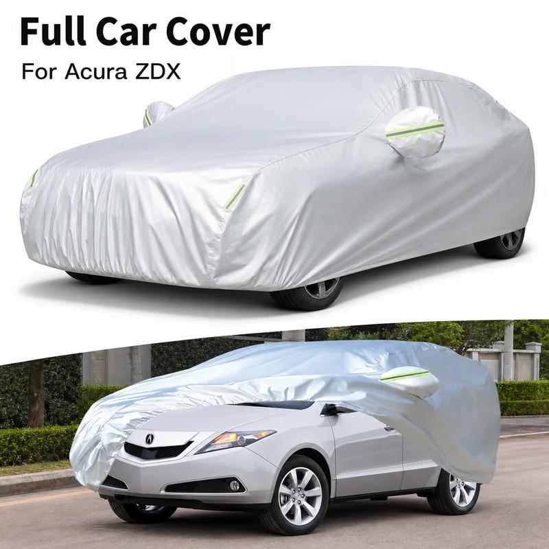 For Acura ZDX Durable Oxford Cloth Full Car Cover Outdoor Waterproof Dustproof Anti UV Sun Snow Protection Exterior Accessories