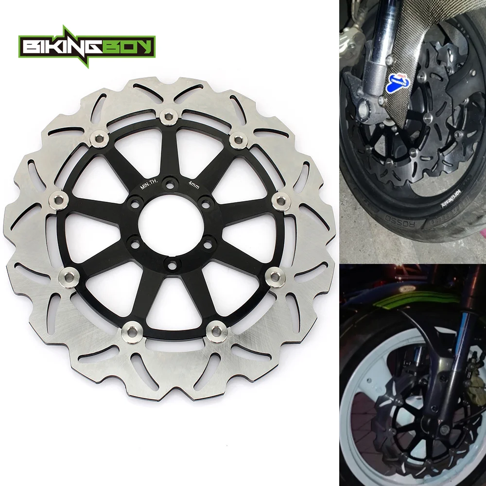 BIKINGBOY Front Brake Disc Rotor Disk For Duke II 640 03 04 05 06 Duke 690 08 09 10 11 12 Supermoto Prestige 690 2007 2008 320mm