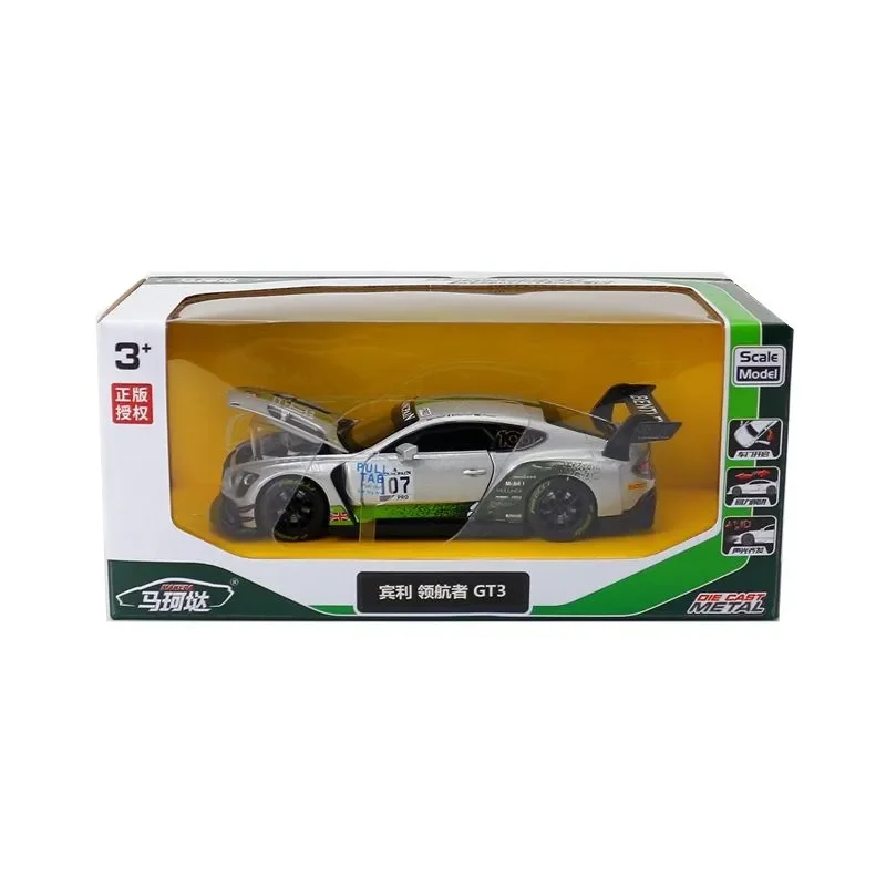 1:32 Bentley Continental GT3 Alloy Model Car Toy Diecasts Casting Sound and Light Car Toys For Children Vehicle A113