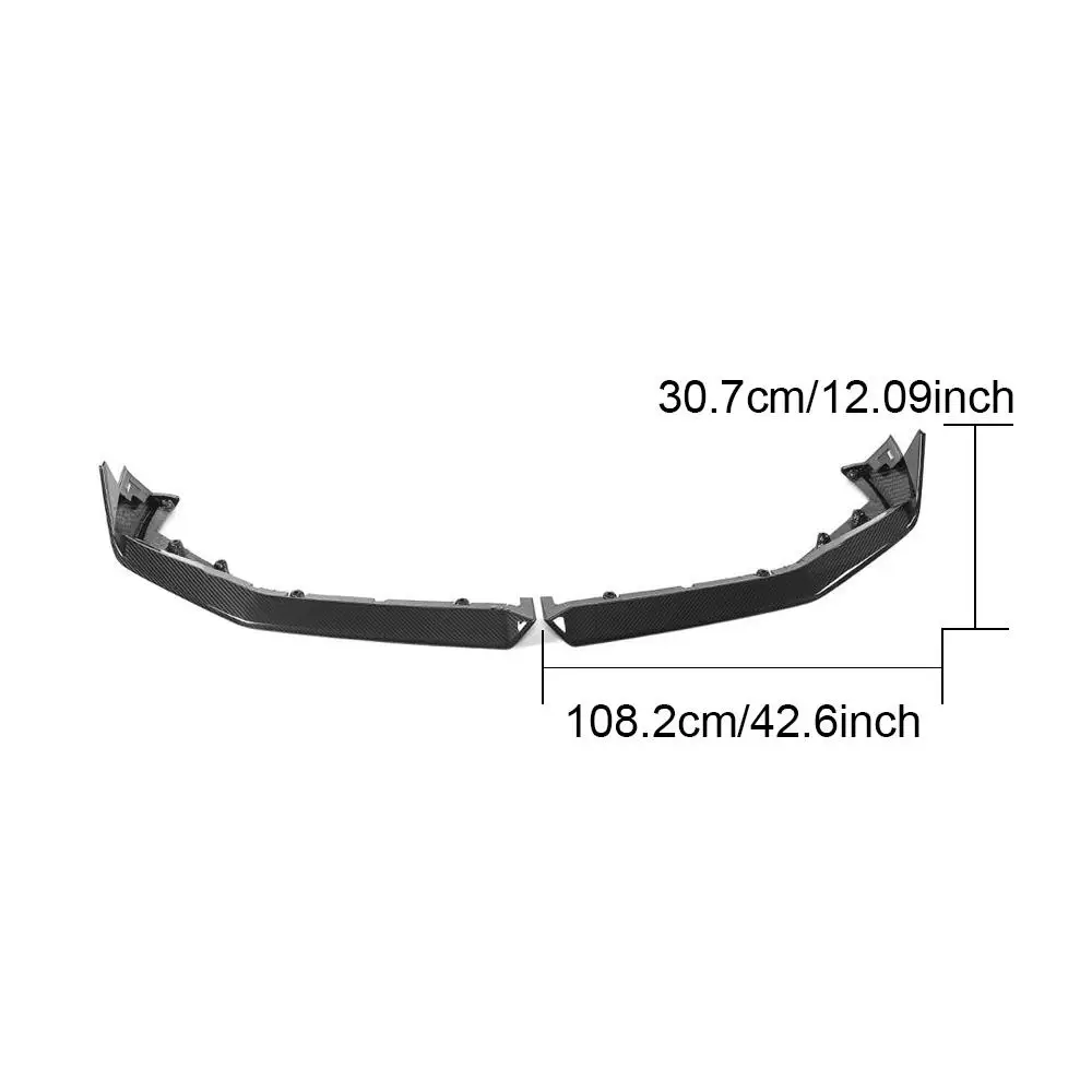 ForBMW G90 M5 MP Dry Carbon Fiber Front Lip Kit - 2 Pieces 2025 (Clip & Screws Included)