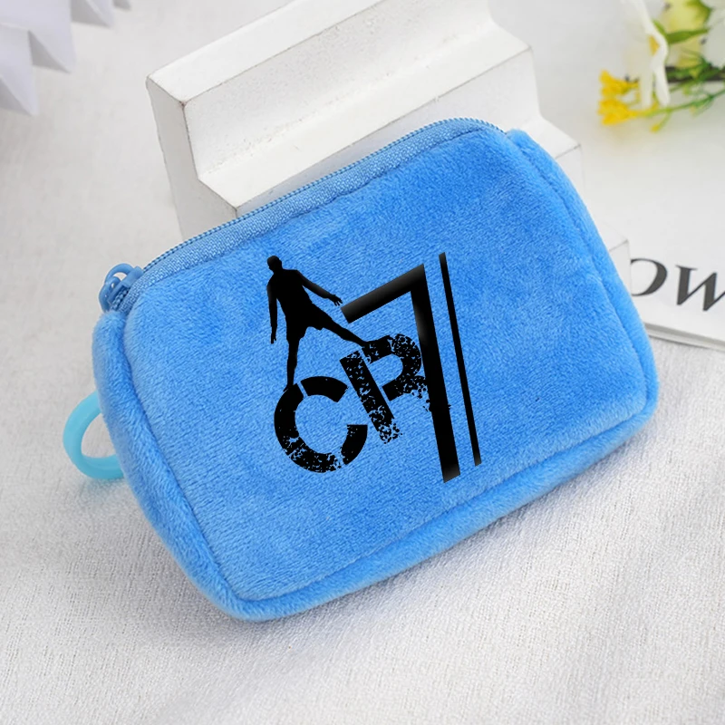 

CR7 кошельки для монет с мультяшной футбольной звездой Ronaldos, мини-кошельки на молнии, портативные сумки для хранения ключей, сумки для хранения для мальчиков и девочек, рождественский подарок