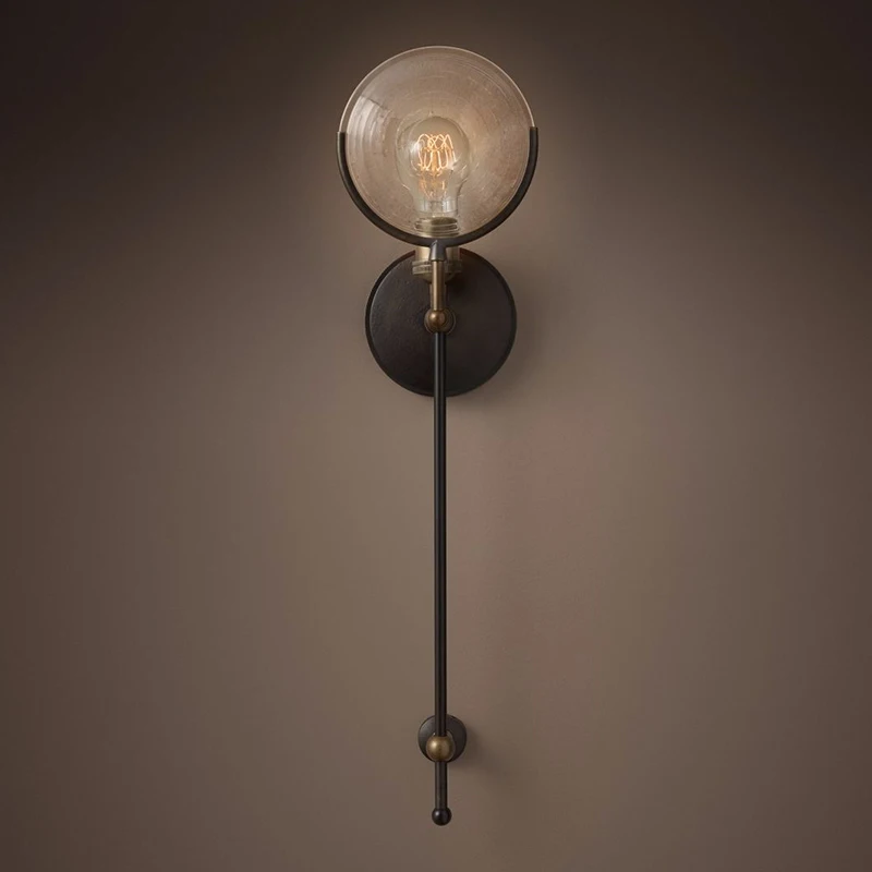

American retro simple industrial wind wall lamp, living room background wall, aisle, porch stairwell wall lamp, mirror