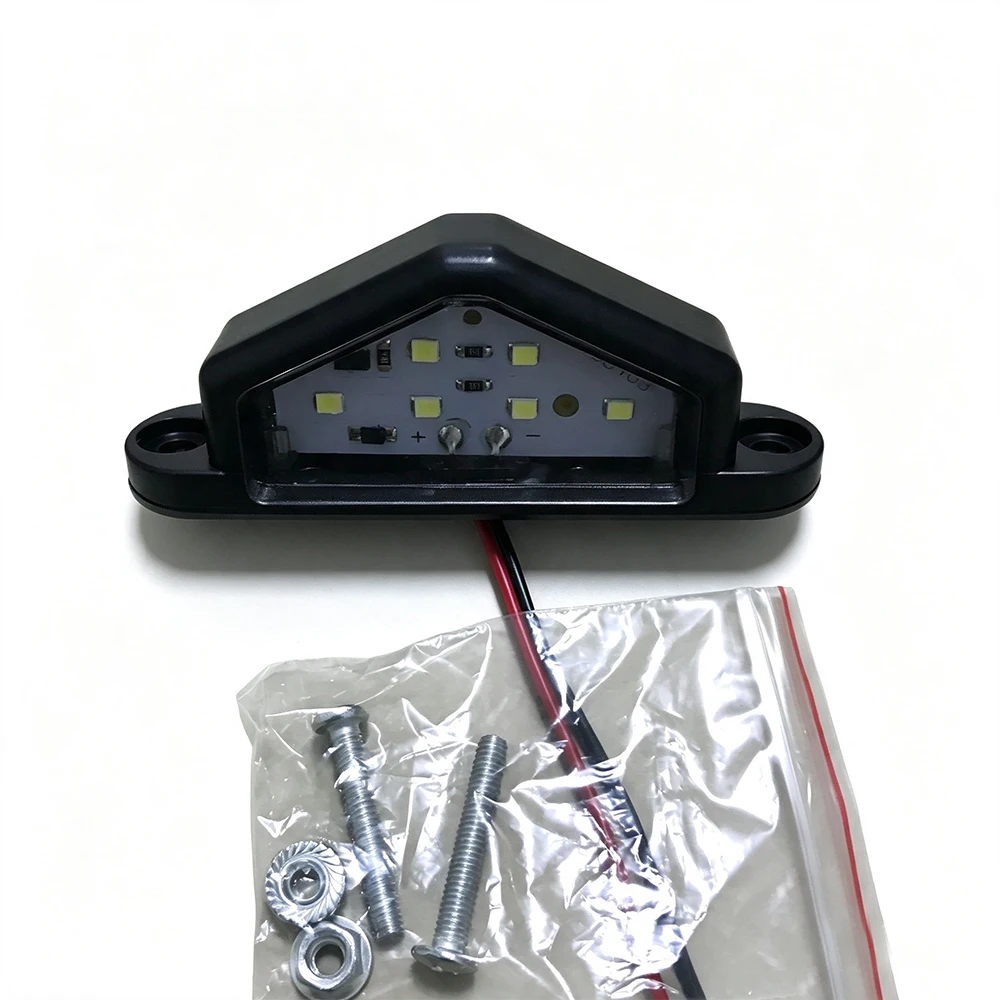 HOT 1PC 12-30V 6LED Car Truck License Plate Light Car Truck Bus Trailer Tail Lamp Side Marker Lamp Bulb For Boat Truck Trailer