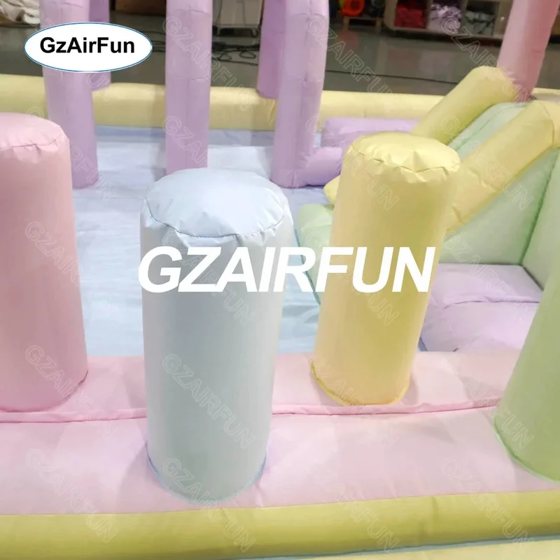 New Fashion Light-Colorful Inflatable PVC Kids Castle Water Slide for Weddings and Events Comes With Blower Repair Accessory