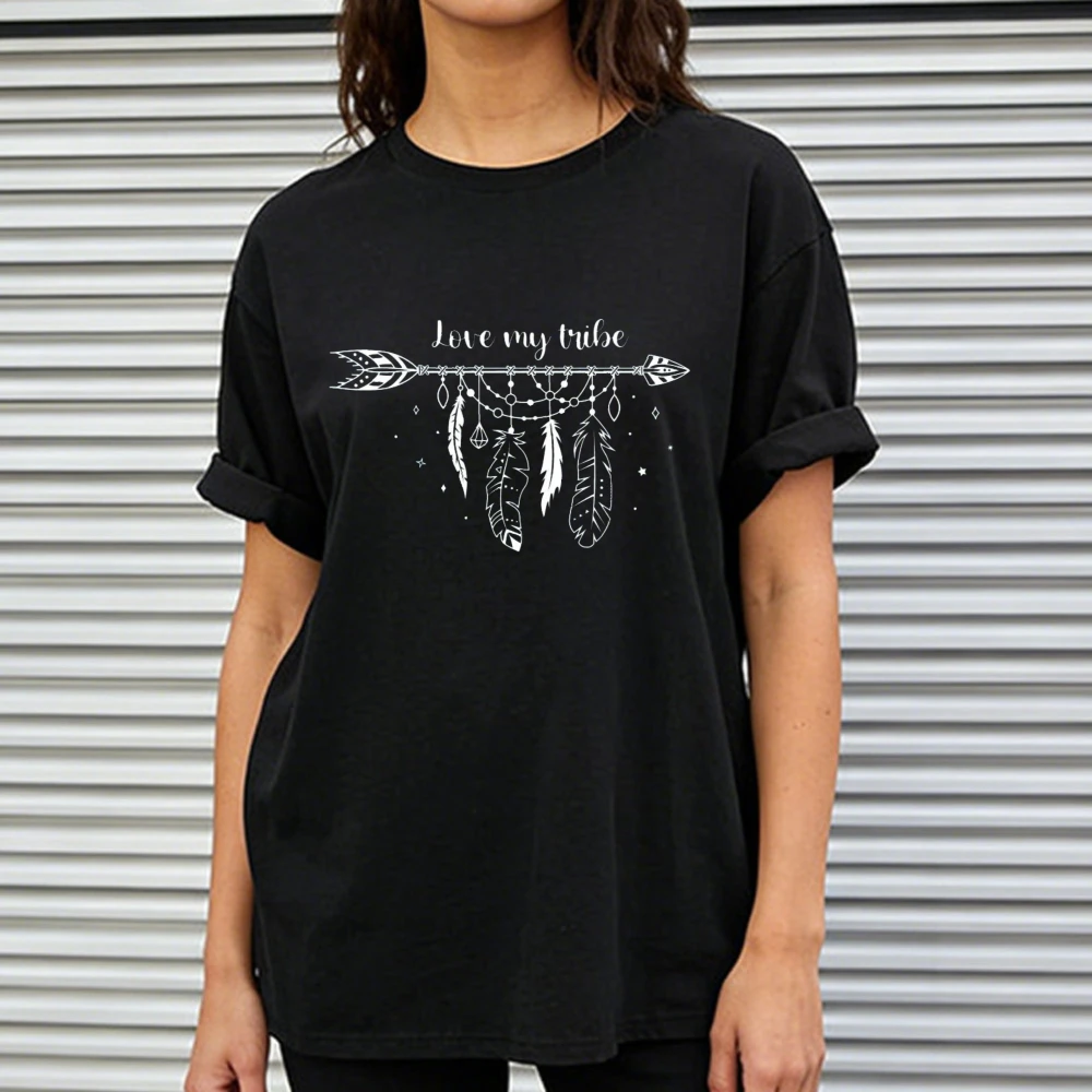 Love My Tribe Shirt Love My Tribe T-Shirt Love My Tribe Tee American Native Indian Feather Tee Western Country Mama Shirt