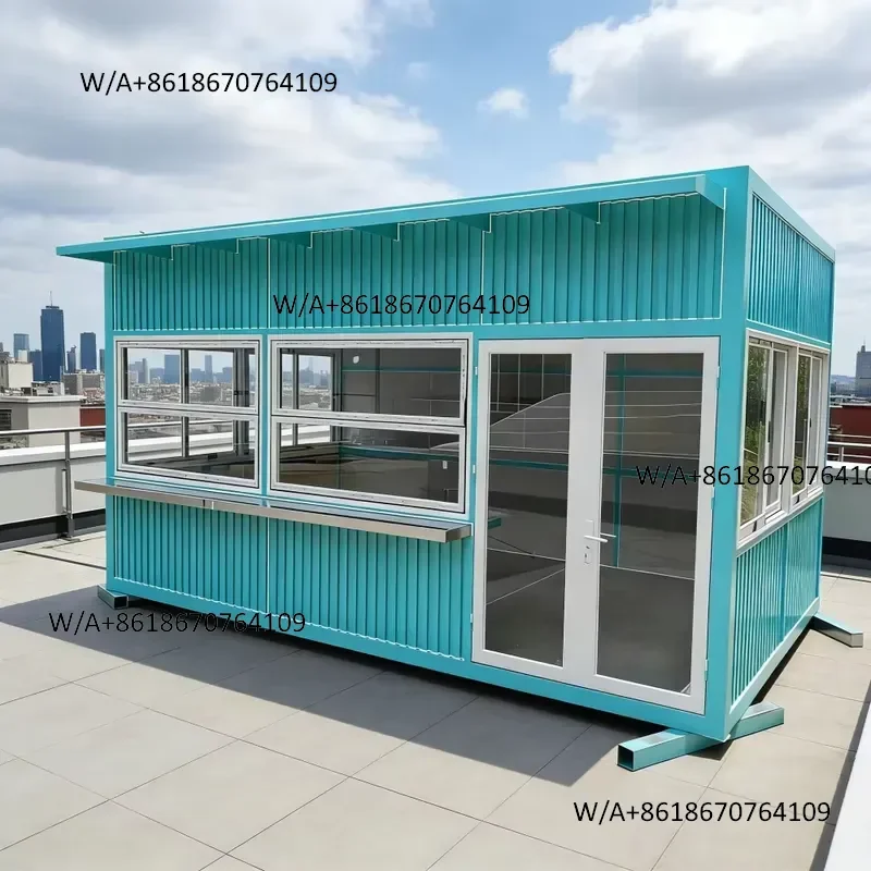 Hot Seller High Quality Modular Container Shop for Commercial Bar Quick Install 20ft 40ft Prefab Tiny House on Wheels