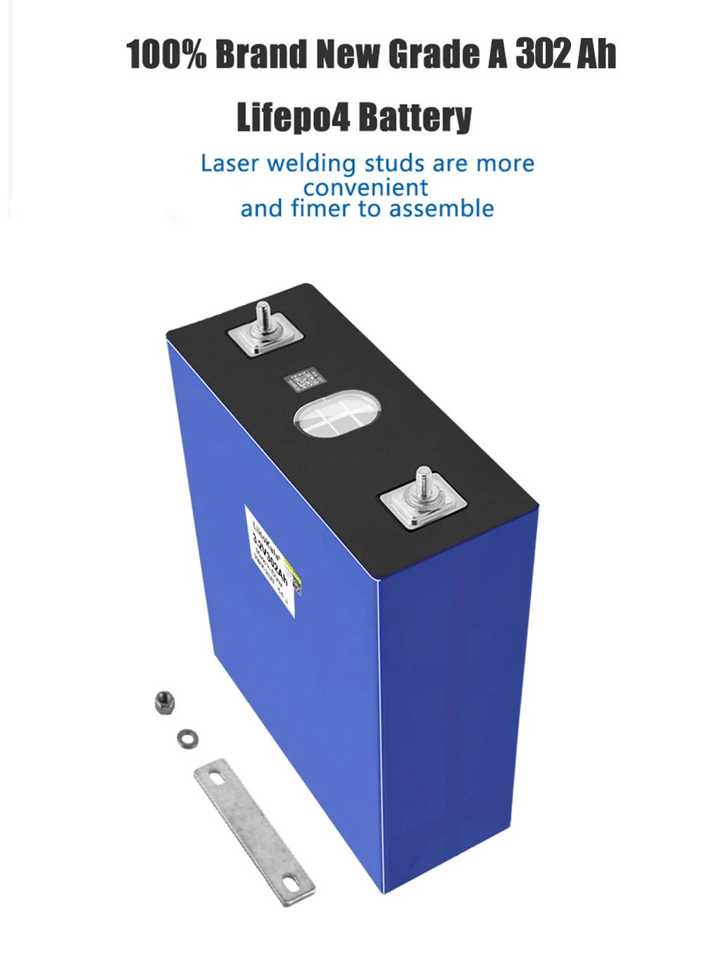 8 sztuk LiitoKala 3.2V 302Ah Lifepo4 akumulator fosforan litowo-żelazowy Solar RV klasy A DIY 12V 24V 310Ah RV do domu energia