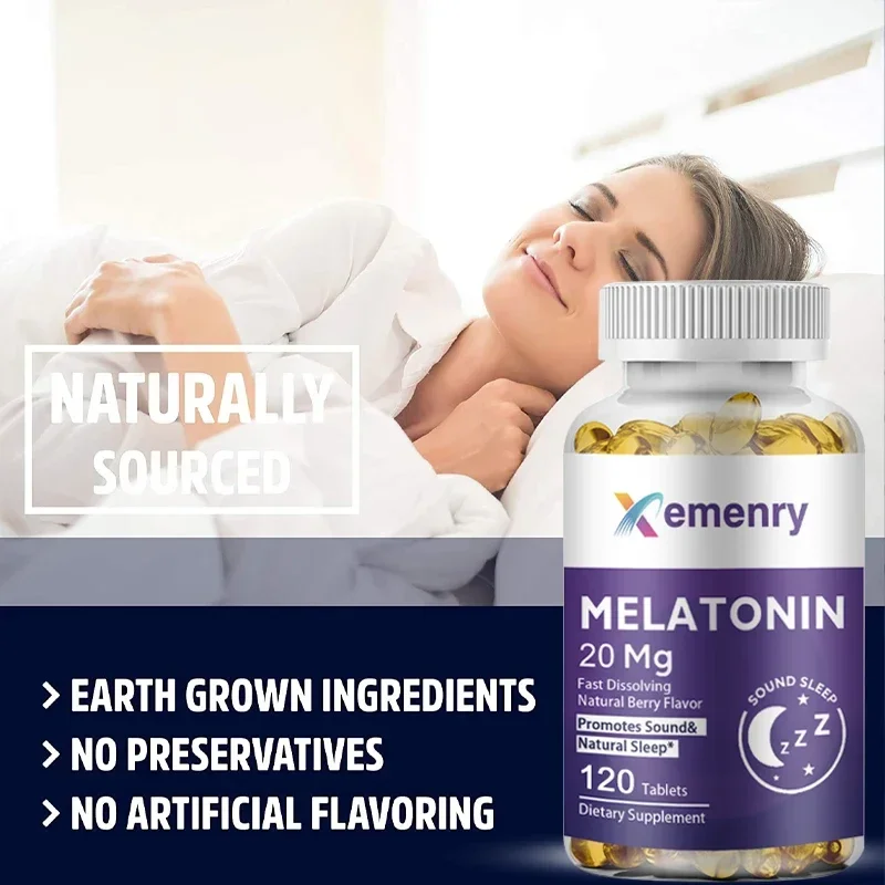Adult Melatonin Softgels Help You Fall Asleep, Maintain Sleep Quality, and Maximize Your Immune System view 4
