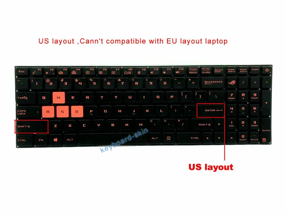 New US backlit keyboard for ASUS Rog GL502 GL502V GL502VM GL502VS GL502VT GL502VS-WS71 GL702 GL702VS GL702VM GL702ZC  laptop