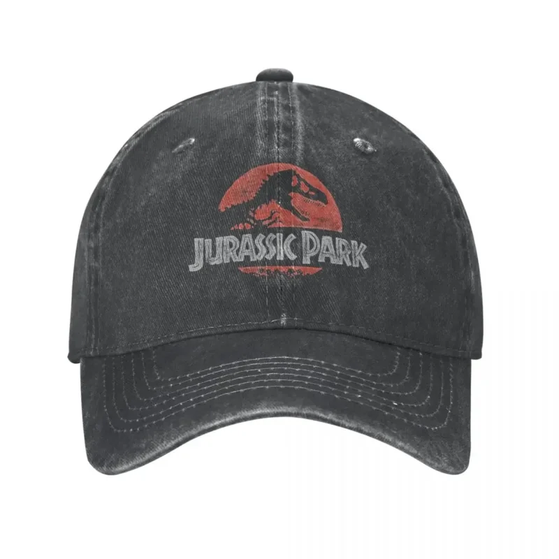 

Y2K Personalized Classic Cotton Jurassic Park Unisex Style Baseball Distressed Washed Caps Hat Vintage All Seasons Sun Cap