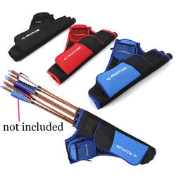 3-Tubes Adjustable Archery Quiver Holder Arrow Bag with Belt