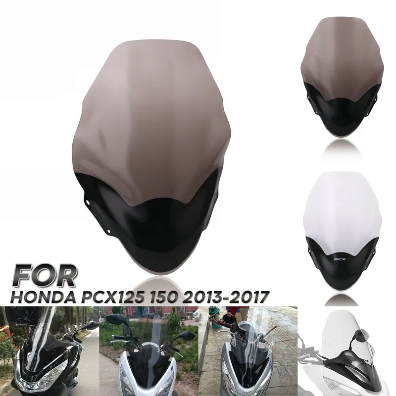 

For Honda PCX125 PCX150 13-17 Motorcycle Accessories Windshield Windscreen Wind Deflector PCX 125 150 2013 2014 2015 2016 2017