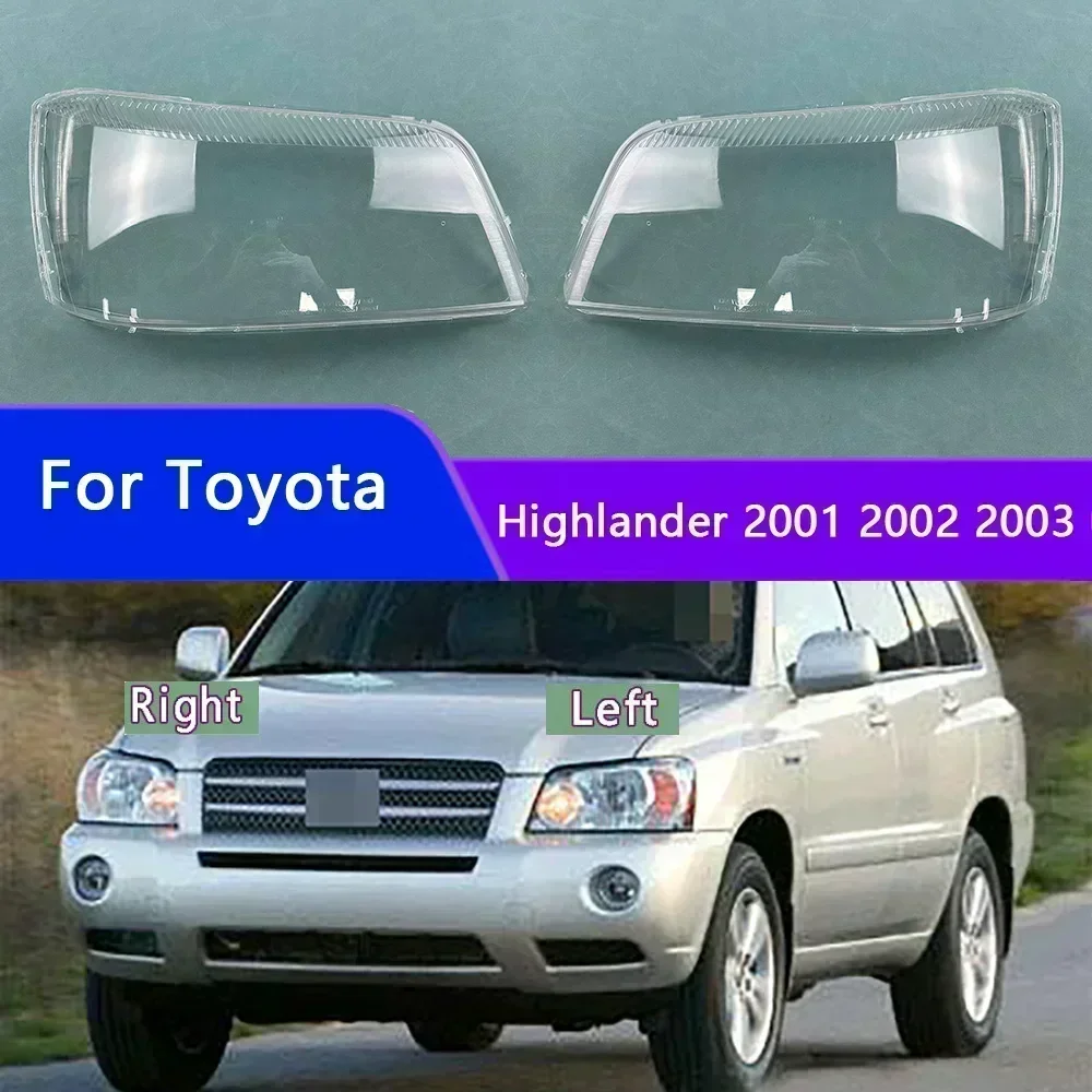 

Для Toyota Highlander 2001 2002 2003, крышка фары, прозрачная линза, корпус фары, замена оригинального абажура из плексигласа