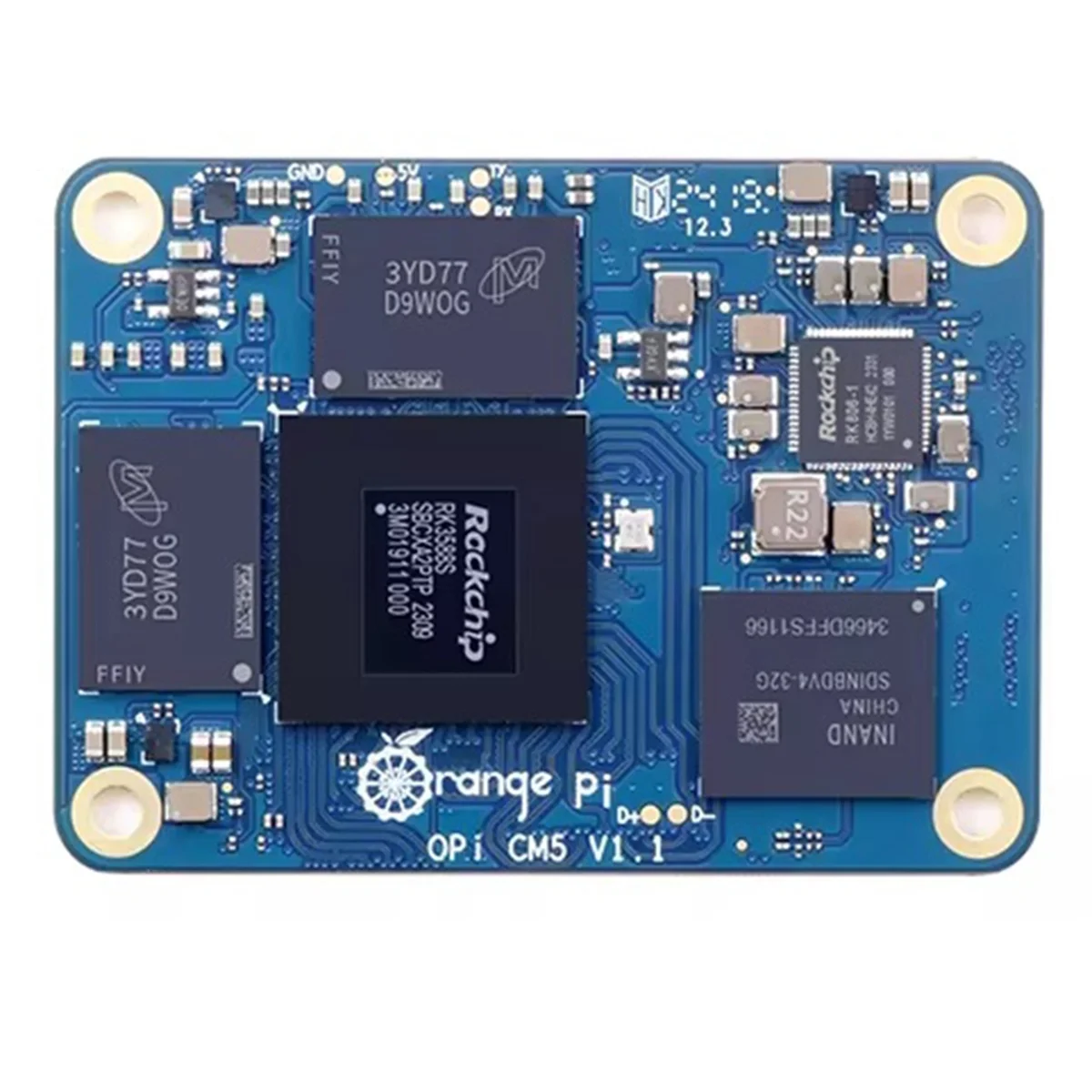 # 716V Voor Oranje Pi CM5 Development Board 8GB RAM 32GB EMMC DDR4 Rockchip RK3588S Computermodule 5 WiFi Bluetooth BLE (Blauw)