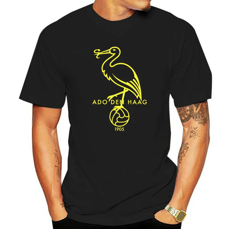 ADO Den Haag club fans Tees T-Shirt Uomo FREDDO Logo classico della Moda De Residentie club Campionato Olanda Olanda Kyocera