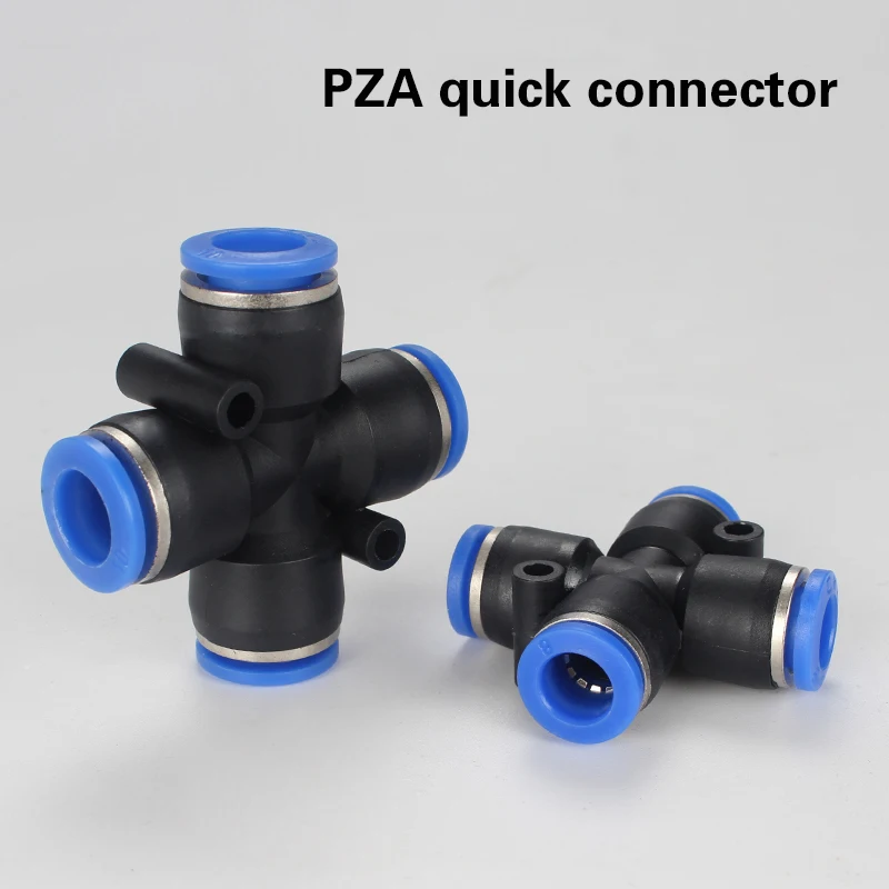 10PCS Pneumatic fittings PZA/PK/ water pipes and pipe connectors direct thrust 4-16mm plastic hose quick couplings Tee air valve