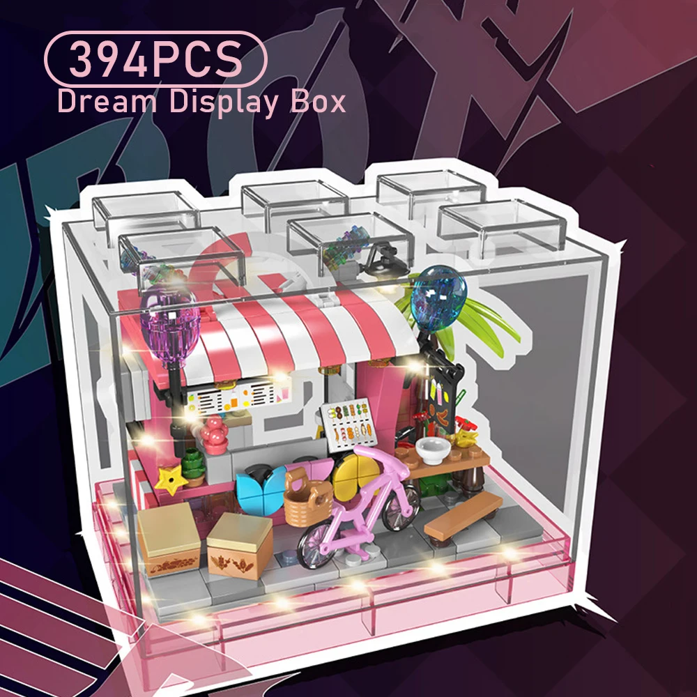 

Креативные мини-стрит-сцени, тема мечты, строительные блоки, сборная модель, настольный дисплей, декор, подарок для мальчиков и девочек, игрушка-головоломка