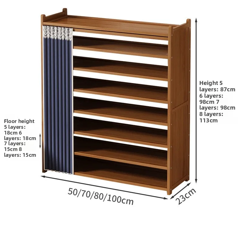 Simple multi-layer shoe cabinet, dust-proof dormitory, multi-functional shoe rack, shoe storage rack at the door of the home