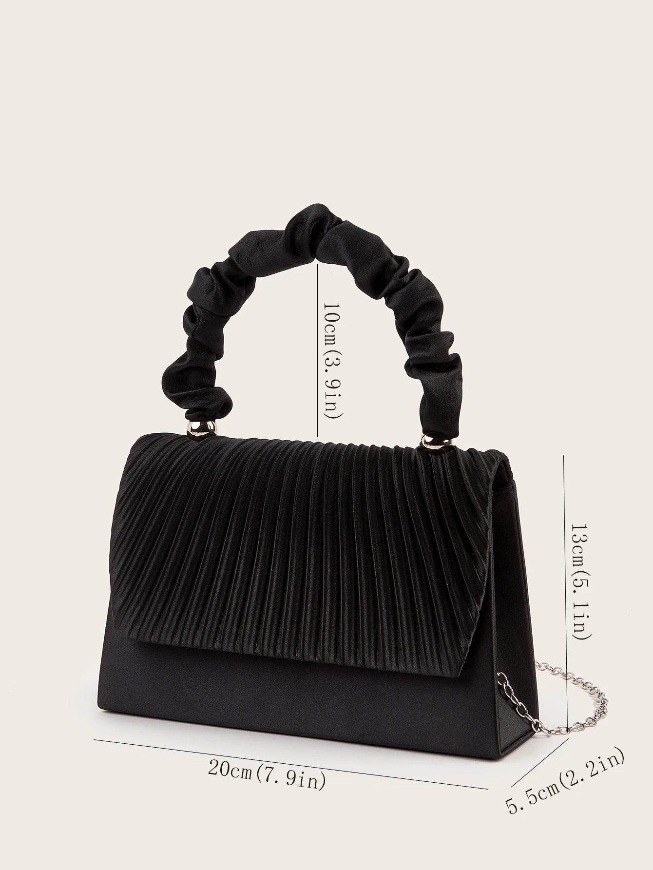 Women Party Dinner Bag Cocktail Party Bag Pleated Fashion Gorgeous Elegant Evening Bag individuality and concisly Handbag