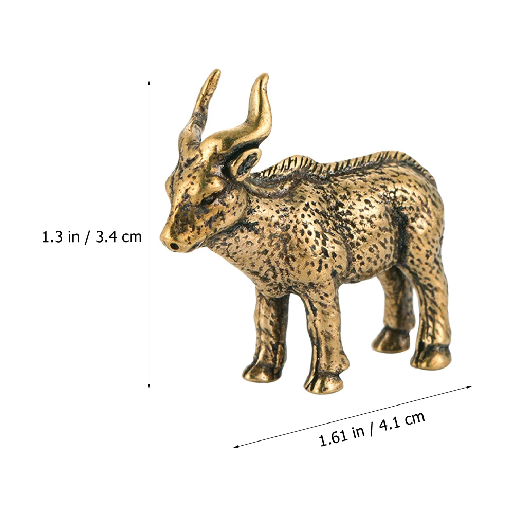 

Brass Retro Tibetan Antelope Desktop Ornament Compact Vintage Goat Sculpture Office Tabletop Decoration Goat Sculpture