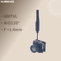 Only 3.6g mini 5.8G FPV 48CH 25mW Transmitter VTX-CAM with 600TVL 120 degree AIO Camera for RC indoor FPV Racing Drone Parts