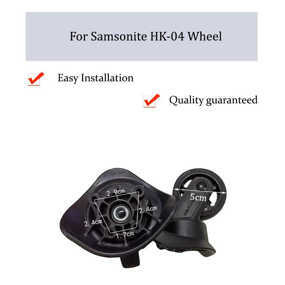 

For Samsonite HK-04 Universal Wheel Replacement Trolley Case Luggage Pulley Silent Smooth Shock Absorbing Accessories Wheels