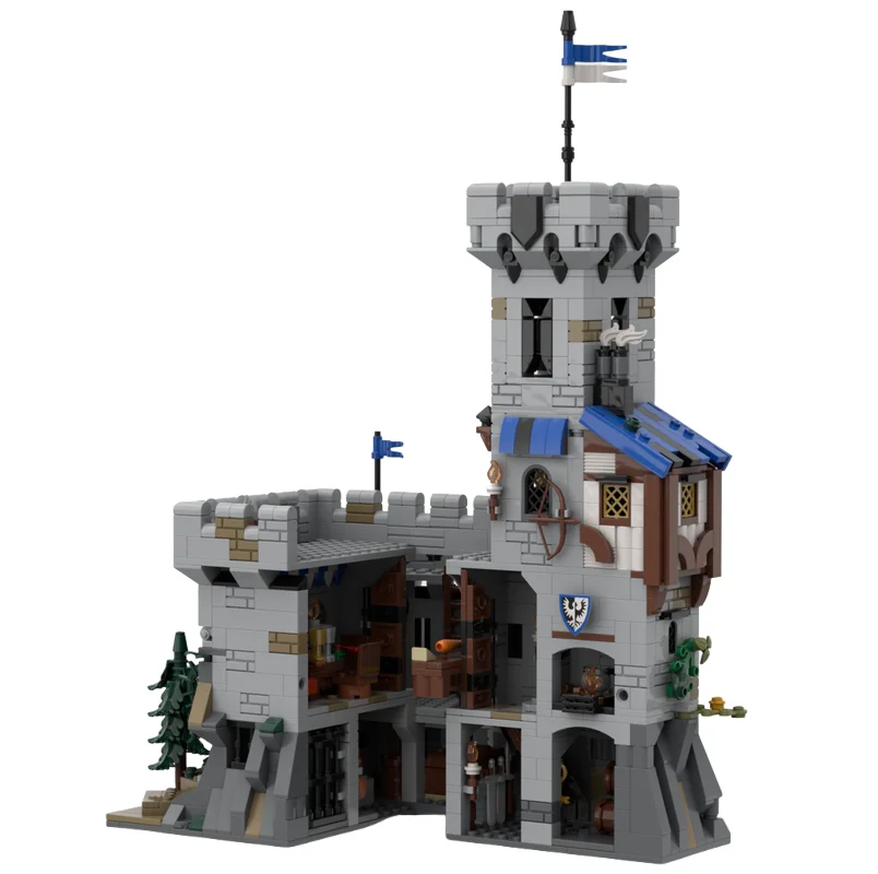 MOC Castle Model Card Game Set - Small Part Assembly Toy Building Blocks - 1648 Pieces - Suitable for All Enthusiasts - Creative