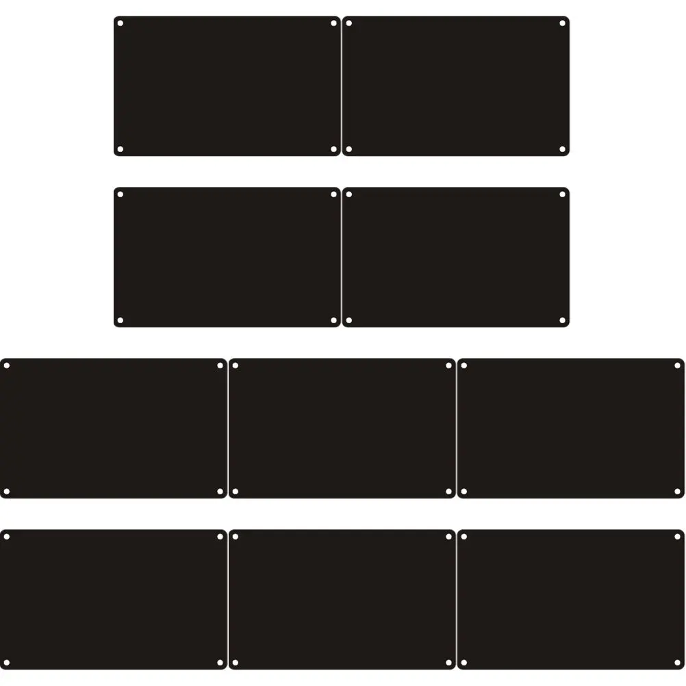 

10Pcs Blank Aluminum Sign Plate for DIY Engraving Painting Printing Door Name Plate Office Room Wall Cubicle Hotel Metal Name