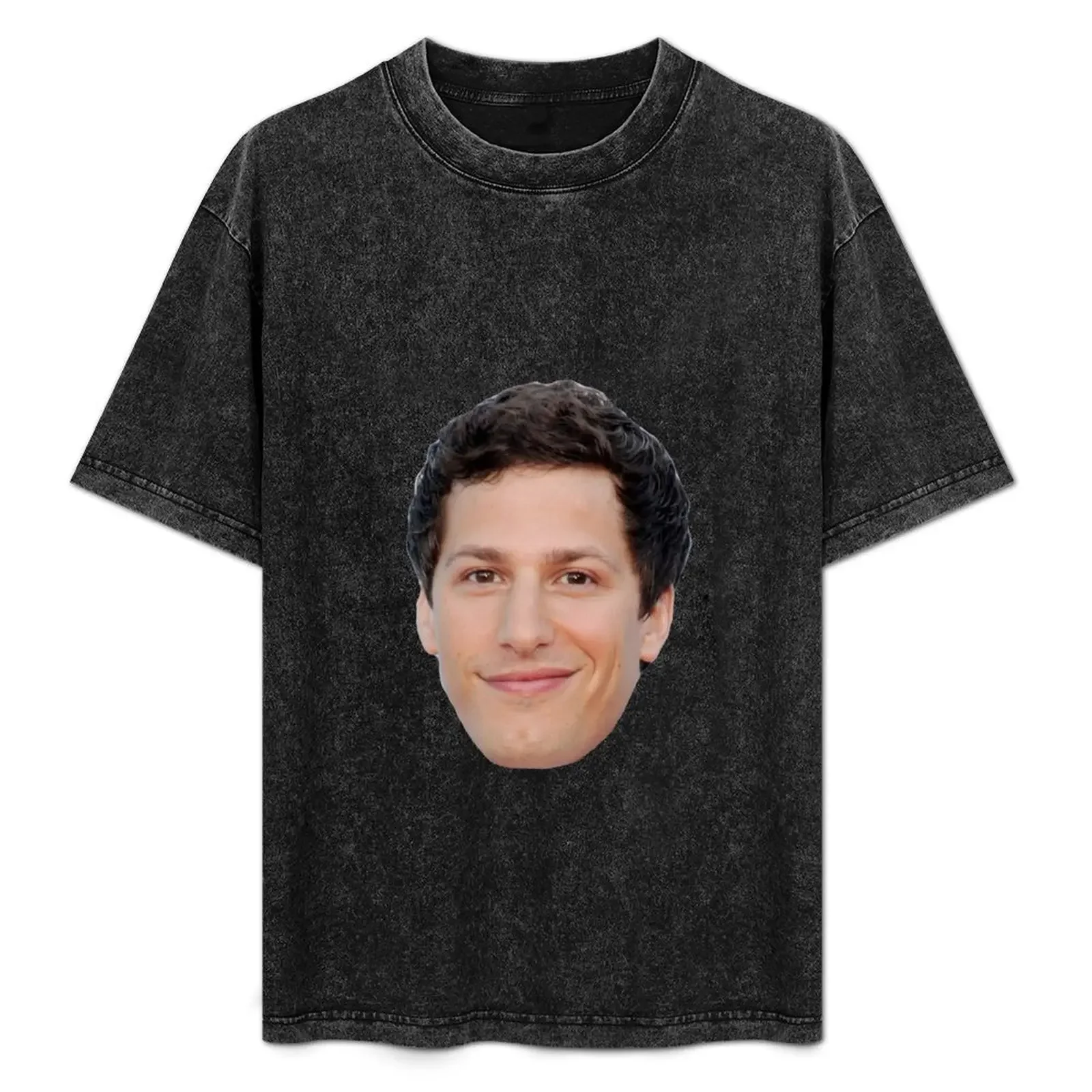 

Andy Samberg Face T-Shirt oversized graphic tee cotton man t-shirts funny costumes funny t shirts for men