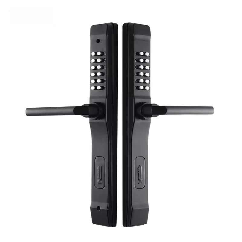 Wholesale Customization Long Handle Key Unlock Gold Mechanical Digital Security Code Door Lock