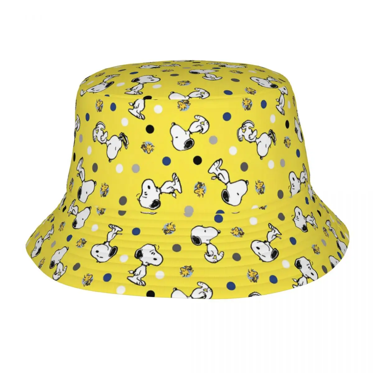 

Желтый Snoopy Woodstock Панама Весенний головной убор для пикника Аксессуары Мультяшная рыбацкая шапка для пеших прогулок Панама для подростков Легкая