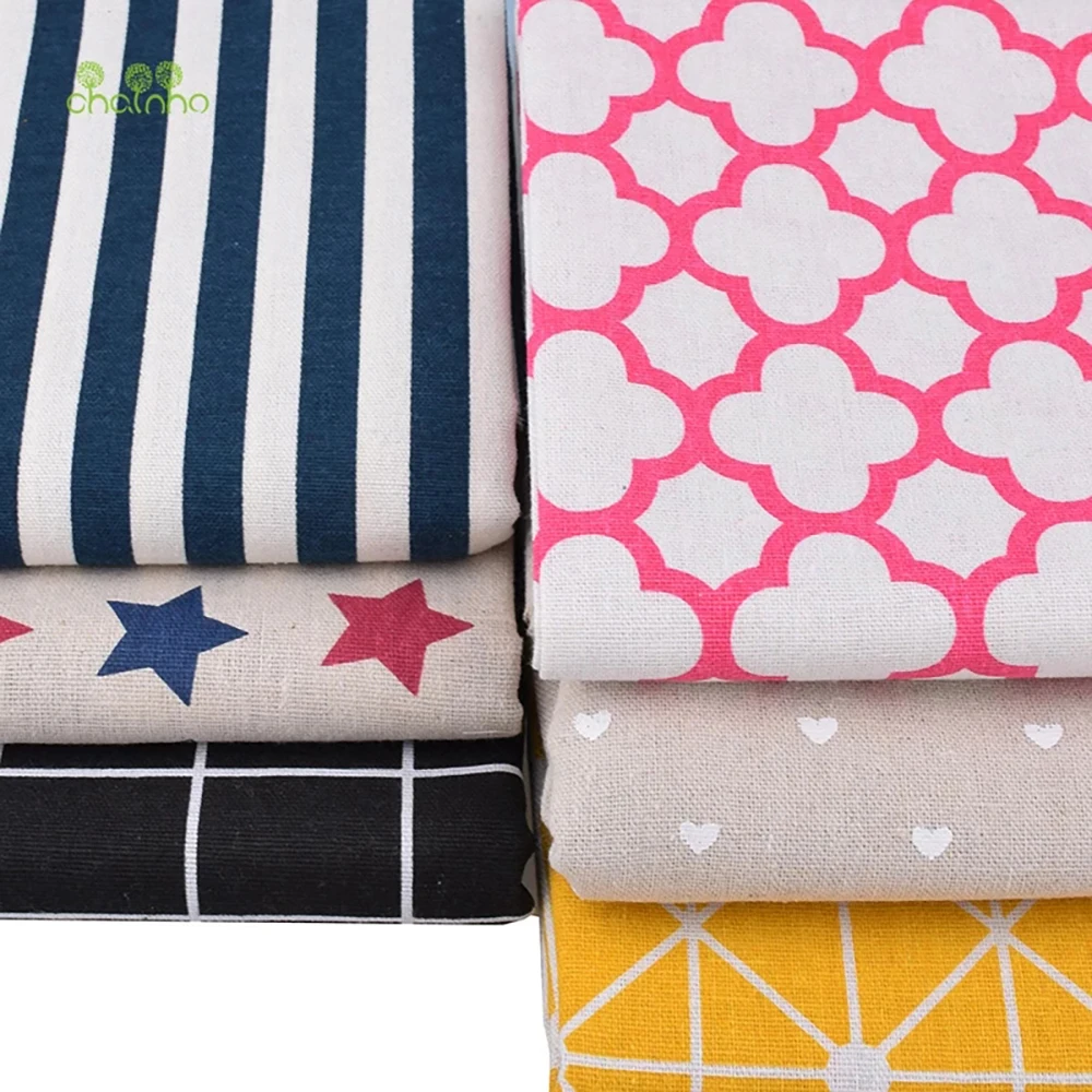 Chainho,Printed Cotton Linen F - Sewing Geotextile Fabric recension och pris