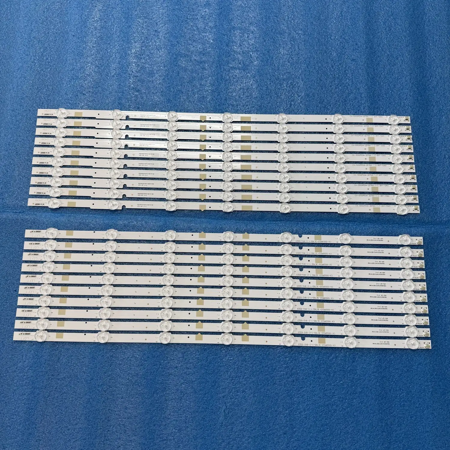 1set LED Backlight Strip Bar For Makvision MT55W-887F3-B MT55W-887F3-B1 MT55W-867A2 LB55065 V0 77900 E213009