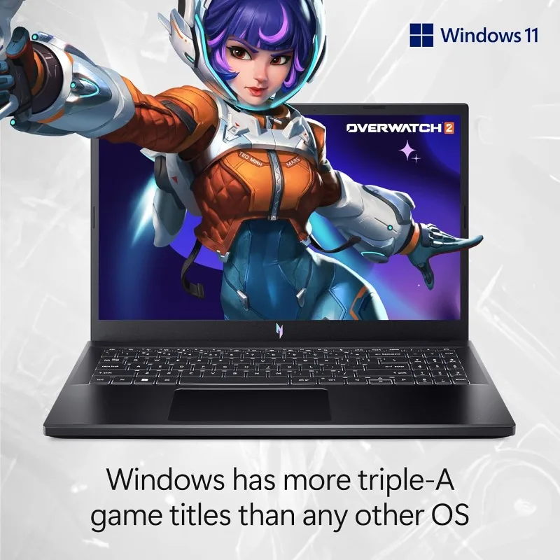 كمبيوتر محمول Nitro V للألعاب معالج Intel Core i5-13420H NVIDIA GeForce RTX 4050 وحدة معالجة الرسومات للكمبيوتر المحمول مقاس 15.6 بوصة FHD IPS 144 هرتز