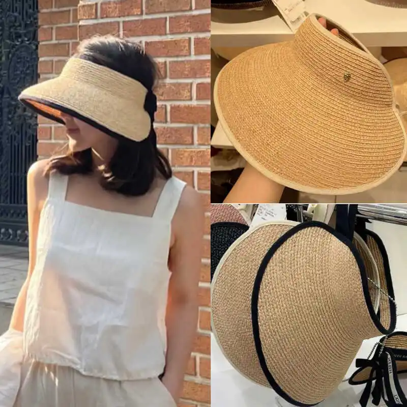 chapeau-de-paille-helen-raffia-pour-femme-vetements-de-plage-d'ete-large-bord-dessus-ouvert-protection-uv-pare-soleil-style-decontracte-casquette-de-voyage