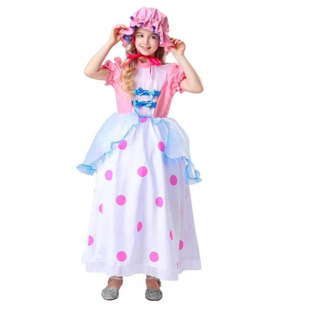 Nieuwe kinderen Halloween Cos Toy S epherd Lange Dr Set Dames Faionable Ele Ele Sle Par Avondjurk