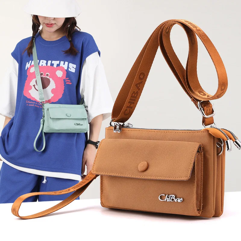 Multi Bay Envelope Bag 2022 New Women's One Shoulder Crossbody Bag Fashion Thickened Oxford Fabric Handbag coin purse