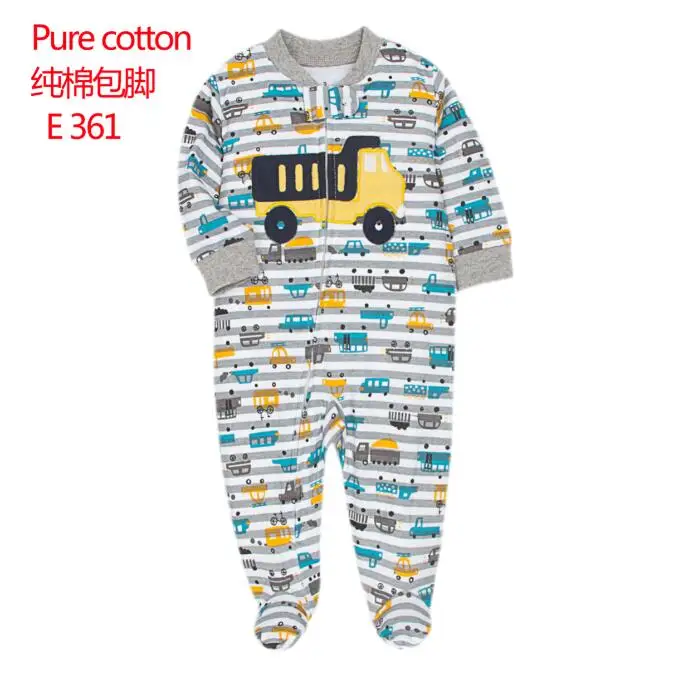 Baby Pajamas Newborn Cotton Zipper Boys Sleepwear Fall Clothes Organic Clothies Girls One Piece Toddler Jumpsuit Bodysuit