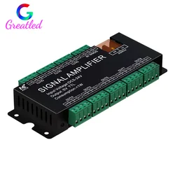 Led Signal Amplifier 8 Ports Output SPI TTL signal synchronizer LED amplifier 8CH For WS2811/2812B/WS2815/WS2813 Led Strip