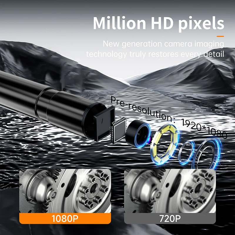 5.5mm Single & Dual Lens Wireless Endoscope Camera 1080P Wifi Borescope IP67 Waterproof Camera for Android iOS Smartphone Tablet